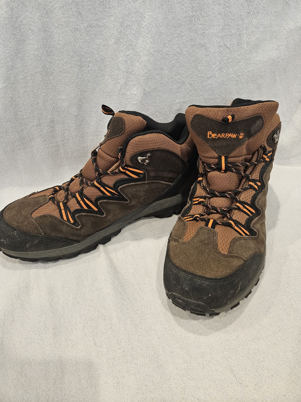 BearPaw Men's Brown Suede Hiking Boots Sz 13 Waterproof